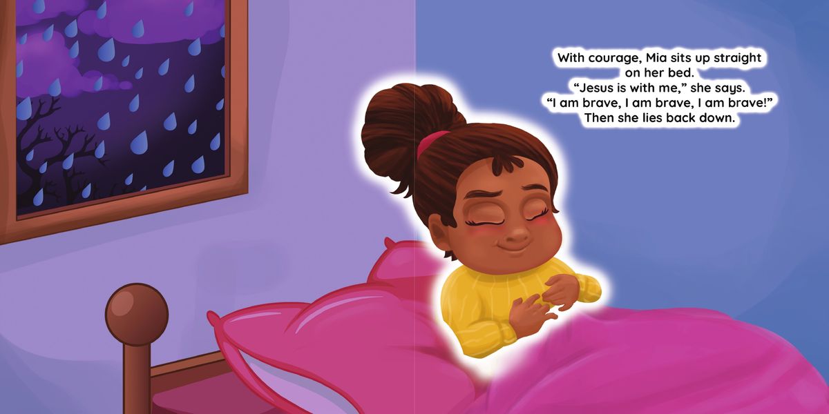 A real page spread from With Jesus I Am Brave